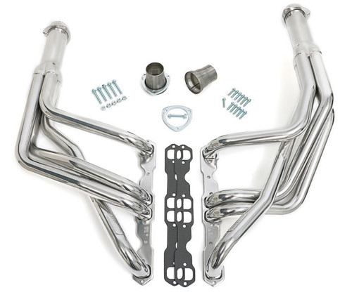 Headers - Street - 1-3/4 in Primary - 3 in Collector - Steel - Metallic Ceramic - Small Block Chevy - GM F-Body / X-Body 1967-74 - Pair