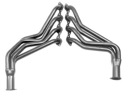 Headers - Street - 1-3/4 in Primary - 3 in Collector - Steel - Black Paint - Big Block Chevy - GM Fullsize Van 1968-95 - Pair