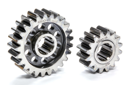 Quick Change Gear Set - Premium - Set 43 - 10 Spline - 4.11 Ratio 6.42 / 2.63 - 4.86 Ratio 7.59 / 3.11 - Steel - Each Quick Change Gear Set - Premium - Set 43 - 10 Spline - 4.11 Ratio 6.42 / 2.63 - 4.86 Ratio 7.59 / 3.11 - Steel - Each