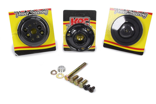Pulley Kit - Pro-Series - 6-Rib Serpentine - 1 to 1 - Billet Aluminum - Black Anodized - Small Block Chevy - Kit
