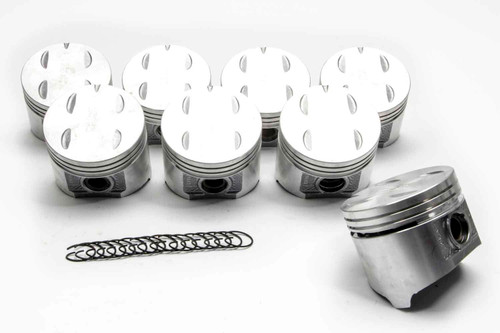 Piston - Cast - 3.940 in Bore - 5/64 x 5/64 x 3/16 in Ring Grooves - Minus 3.00 cc - Small Block Mopar - Set of 8