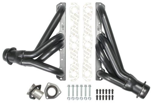Headers - Street - 1-5/8 in Primary - 3 in Collector - Steel - Black Paint - Small Block Chevy - GM F-Body 1982-92 - Pair