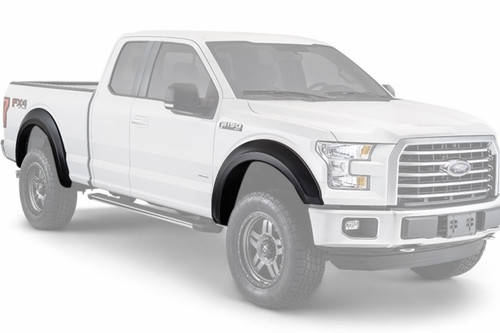 Fender Flare - Extend-A-Fender - Front / Rear - 1.8 in Wide - Plastic - Black - Ford Fullsize Truck 2017 - Kit