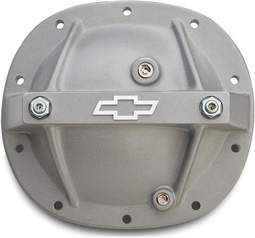 Differential Cover - Reinforced - Main Cap Bolts / Magnetic Drain Plug Included - Aluminum - Gray Crinkle Powder Coat - 8.2 / 8.5 in - GM 10-Bolt - Each