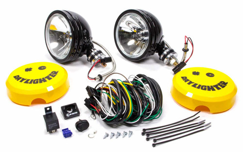 Light Assembly - Daylighter - Spot - 6 in Round - 100 Watts - Halogen - Surface Mount - Steel - Black Powder Coat - Pair Light Assembly - Daylighter - Spot - 6 in Round - 100 Watts - Halogen - Surface Mount - Steel - Black Powder Coat - Pair