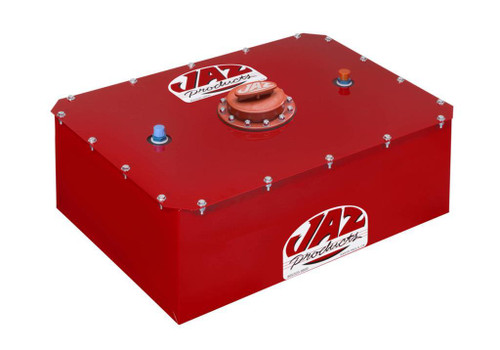 Fuel Cell and Can - Pro Sport - 8 gal - 20-5/8 in Wide x 15-1/2 in Deep x 8-3/8 in Tall - 8 AN Outlet / Vent - Foam - Steel - Red Powder Coat - Each