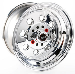 Wheel - Draglite - 15 x 8 in - 4.500 in Backspace - 5 x 4.50 / 5 x 4.75 in Bolt Pattern - Aluminum - Polished - Each