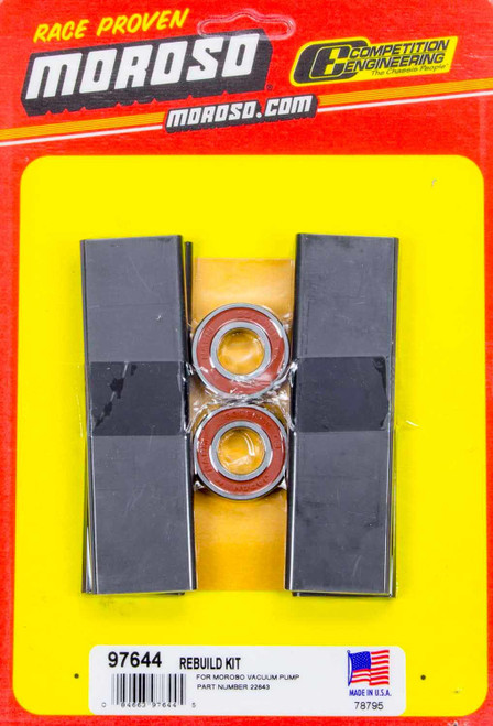 Vacuum Pump Service Kit - Bearings / Vanes - 4-Vane - Moroso Style Pumps - Kit