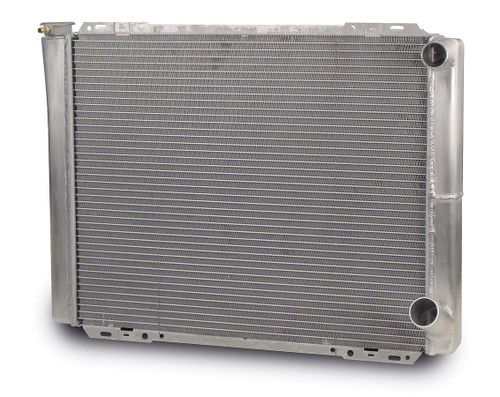 Radiator - 26.750 in W x 20 in H x 3 in D - Passenger Side Inlet - Passenger Side Outlet - Aluminum - Natural - Each