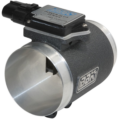 Mass Air Meter - 76 mm - Aluminum Housing - Black Powder Coat - 24 lb Injectors - Factory Air Box - Ford Mustang 1986-93 - Each