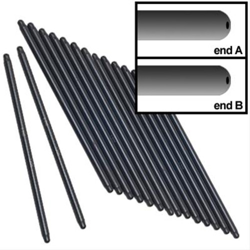 Pushrod - 8.000 in Long - 5/16 in OD - Chromoly - Universal - Set of 16