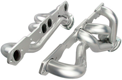 Headers - Street - 1-5/8 in Primary - 3 in Collector - Steel - Metallic Ceramic - Small Block Chevy - GM A-Body / B-Body / F-Body / X-Body 1964-94 - Pair