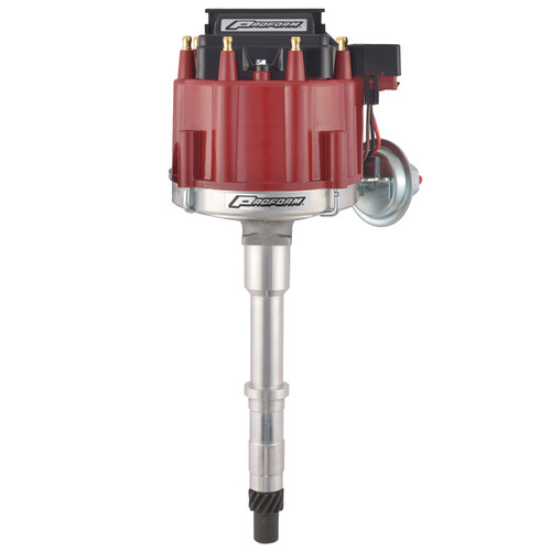 Distributor - HEI Street - Magnetic Pickup - Vacuum Advance - HEI Style Terminal - Coil Included - Red - AMC V8 - Each