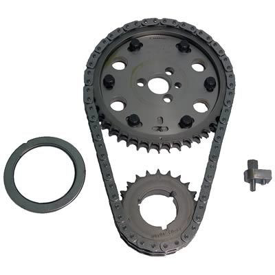 Timing Chain Set - Quick Adjust True Roller - Double Roller - Adjustable - Steel - Rocket Block - Small Block Chevy - Kit