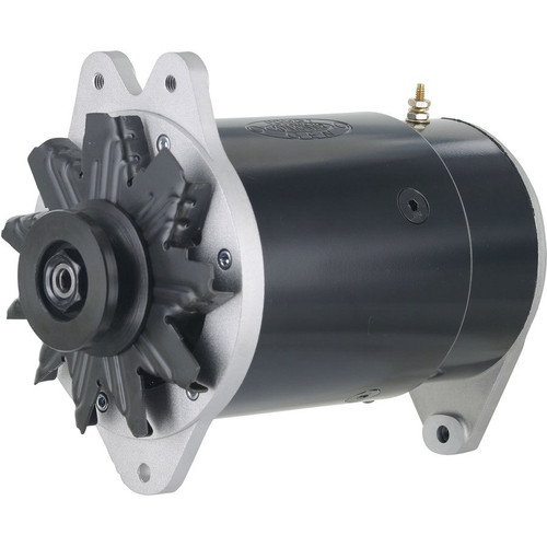 Alternator - PowerGEN - 90 amps - 12V - 1-Wire - Single V-Belt Pulley - Aluminum Case - Black Powder Coat - Mopar / Jeep / Studebaker 1956-71 - Each Alternator - PowerGEN - 90 amps - 12V - 1-Wire - Single V-Belt Pulley - Aluminum Case - Black Powder Coat - Mopar / Jeep / Studebaker 1956-71 - Each