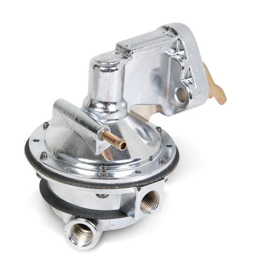 Fuel Pump - Marine - Mechanical - 130 gph - 7.5-9 psi - 3/8 in NPT Female Inlet / Outlet - Aluminum - Polished - Gas - Big Block Chevy - Each