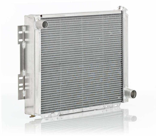 Radiator - Aluminator - 29 in W x 20 in H x 3 in D - Driver Side Inlet - Passenger Side Outlet - Aluminum - Natural - GM / Mopar - Each