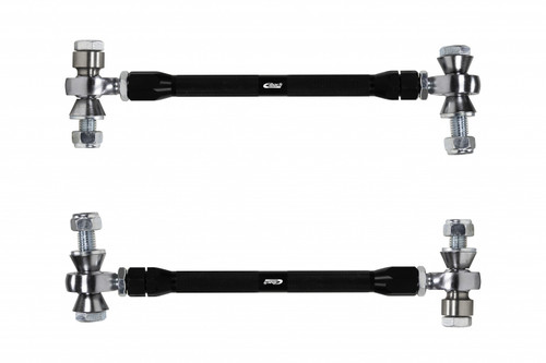 End Link - Rear - Adjustable - Aluminum / Chromoly - Black Anodized / Zinc Oxide - Tesla Model 3 2017-19 - Pair