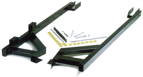 Subframe Connectors - Bolt-On - 2 x 1-1/2 x 0.083 Tubing - Steel - Black Powder Coat - GM F-Body 1982-92 - Kit