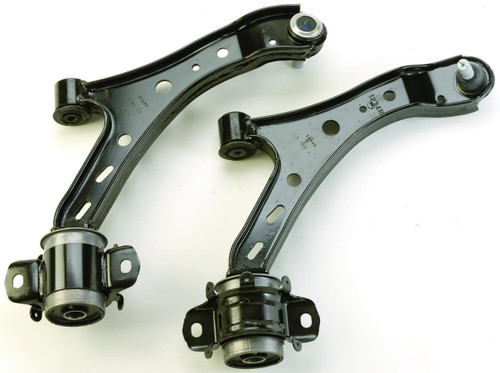 Control Arm - Lower - Press-In Ball Joints - Steel - Black Powder Coat - Ford Mustang 2005-10 - Pair