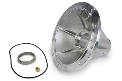 Side Bell - Closed Axle - Drivers Side - 6-Rib - Inspection Plug - Aluminum - Natural - Tiger 10 in Quick Change - Each