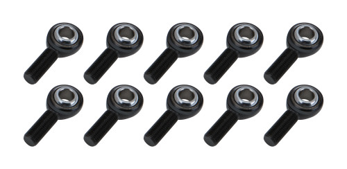 Rod End - Pro Series - Spherical - 5/8 in Bore - 5/8-18 in Left Hand Male Thread - PTFE Lined - Chromoly - Black Oxide - Set of 10