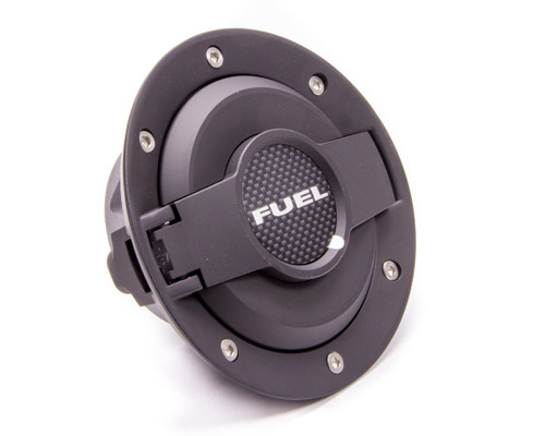 Fuel Door - Aluminum - Black Anodized - Dodge Challenger 2008-22 - Each Fuel Door - Aluminum - Black Anodized - Dodge Challenger 2008-22 - Each