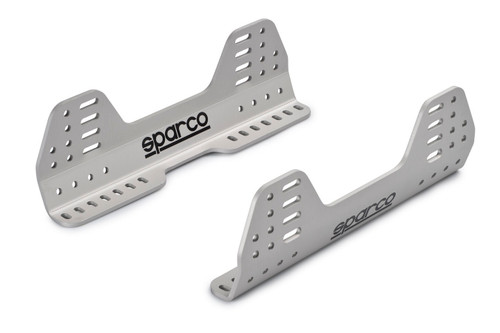 Seat Mount - Side Mount - Mounting Hardware Included - Silver Anodized - Pair