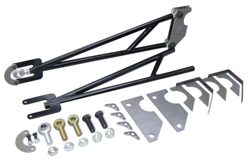 Ladder Bars - Comp Ladder Bar - Weld-On - 33-1/2 in Long - Adjustable - Steel - Black Powder Coat - Universal - Kit
