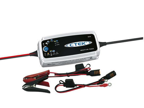 Battery Charger - Multi US 7002 - AGM - 12V - 7 amps - Indicator Lights - 8 Step Charging Program - Splash / Dust Proof - Each