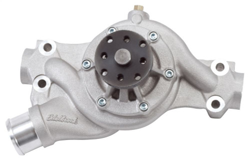 Water Pump - Mechanical - Victor Pro Series - 5/8 in Pilot - Short Design - Aluminum - Natural - Small Block Chevy - Each