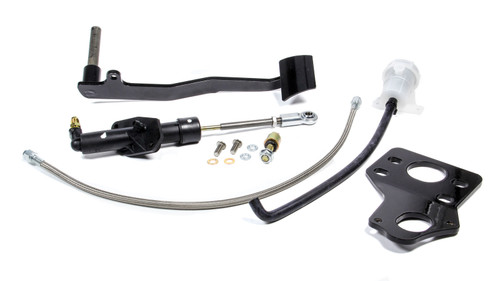 Throwout Bearing Kit - 1400 Series - Hydraulic - Bolt-On - Braided Stainless Lines - 3/4 in Master Cylinder - GM A-Body 1963-72 - Kit