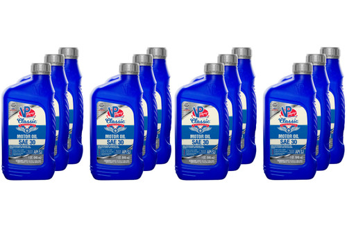 Motor Oil - Classic Racing - 30W - Conventional - 1 qt Bottle - Set of 12