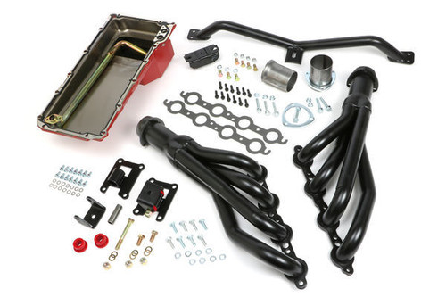 Engine Conversion Kit - Crossmember / Gaskets / Hardware / Headers / Mounts / Oil Pan / Pickup Tube - Auto / Manual Trans - GM LS-Series - GM Fullsize SUV / Truck 1967-72 - Kit