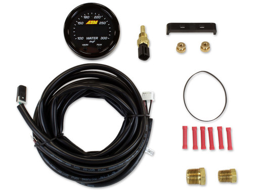 Temperature Gauge - X-Series - 100-300 Degree F - Electric - Digital - 2-1/16 in Diameter - Black Face - Oil / Trans / Water - Each