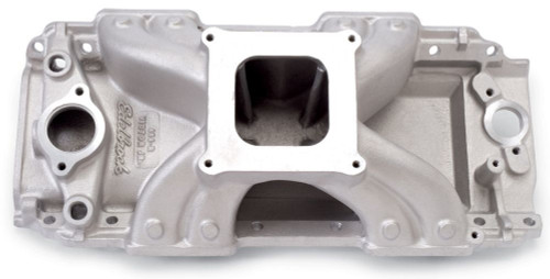 Intake Manifold - Victor JR. 454-R - Square Bore - Single Plane - Rectangle Port - Aluminum - Natural - Big Block Chevy - Each