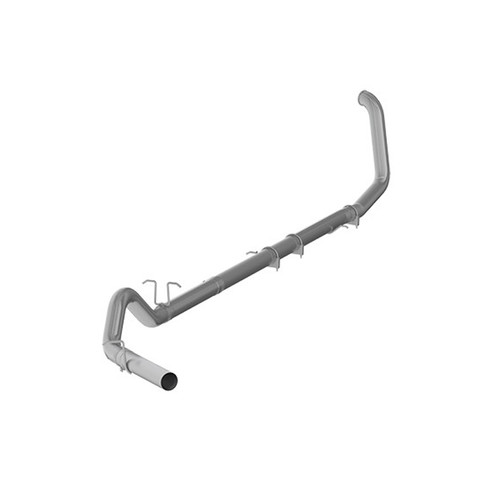 Exhaust System - PLM Series - Turbo-Back - 4 in Diameter - Stainless Tip - Steel - Aluminized - Ford PowerStroke - Ford Fullsize Truck 1999-2003 - Kit