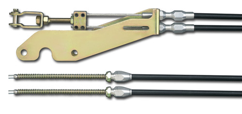 Parking Brake Cable - Cut to Fit - Polyurethane Housing - Black - Lokar Transmission Mount Parking Brakes - Kit