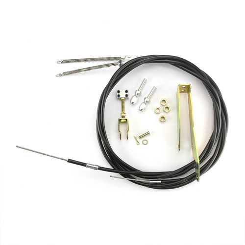 Parking Brake Cable - Cut to Fit - Polyurethane Housing - Black - Lokar Transmission Mount Parking Brakes - Kit