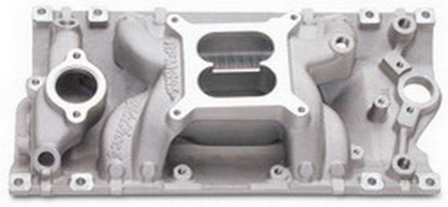 Intake Manifold - RPM Air Gap - Square Bore - Dual Plane - Aluminum - Natural - Vortec - Small Block Chevy - Each