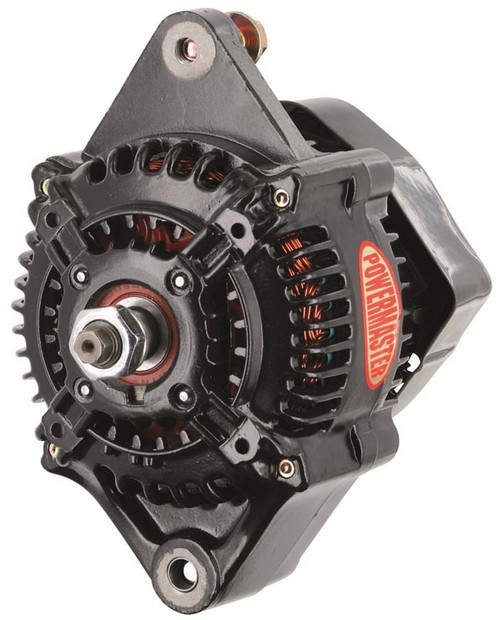 Alternator - Denso Style Race - Denso 110 mm - 100 amps - 12V - 1-Wire - No Pulley - Aluminum Case - Black Powder Coat - Denso Style - Each