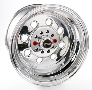 Wheel - Draglite - 15 x 10 in - 4.500 in Backspace - 5 x 4.50 / 5 x 4.75 in Bolt Pattern - Aluminum - Polished - Each