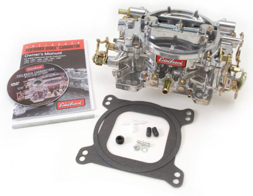 Carburetor - Performer - 4-Barrel - 500 CFM - Square Bore - Manual Choke - Mechanical Secondary - Single Inlet - Satin - Each