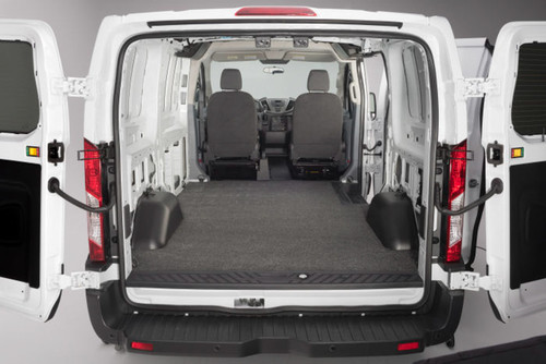 Bed Mat - VanRug Cargo Mats - Impact Protection - Non-Skid - Hook and Loop Fastener - Composite - Black - Ford Transit 2015-21 - Each