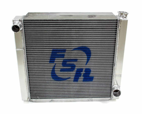 Radiator - 22 in W x 19 in H - Triple Pass - Driver Side Inlet - Passenger Side Outlet - Aluminum - Natural - GM - Each