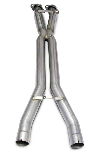 Exhaust X-Pipe - 3 in Diameter - Stainless - Natural - GM LS-Series - Chevy Corvette 2006-11 - Each
