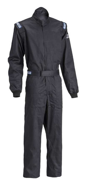 Driving Suit - One - 1-Piece - SFI 3.2A/1 - Single Layer - Fire Retardant Cotton - Black - Small - Each