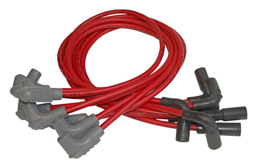 Spark Plug Wire Set - Super Conductor - Spiral Core - 8.5 mm - Red - Factory Style Boots / Terminals - GM LT-Series 1992-97 - Kit