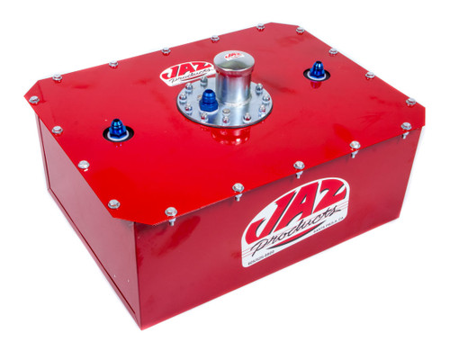 Fuel Cell and Can - Pro Sport - 8 gal - 20-5/8 in Wide x 15-1/2 in Deep x 8-3/8 in Tall - 8 AN Outlet / Return - 10 AN Vent - Foam - Steel - Red Powder Coat - Each