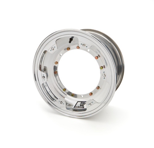Wheel - Direct Mount - 15 x 8 in - 5.000 in Backspace - Proring Beadlock - Aluminum - Polished - Sprint Car - Each